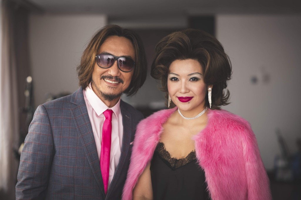 娟姐跟前輩鄭中基拍廣告,既緊張又興奮。