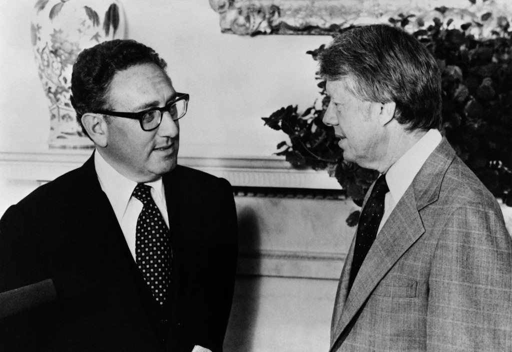 基辛格和美國前總統卡特。
