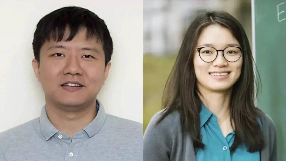 中國籍數學家鄧煜（左）、王虹（右）同獲「菲爾茲獎」。