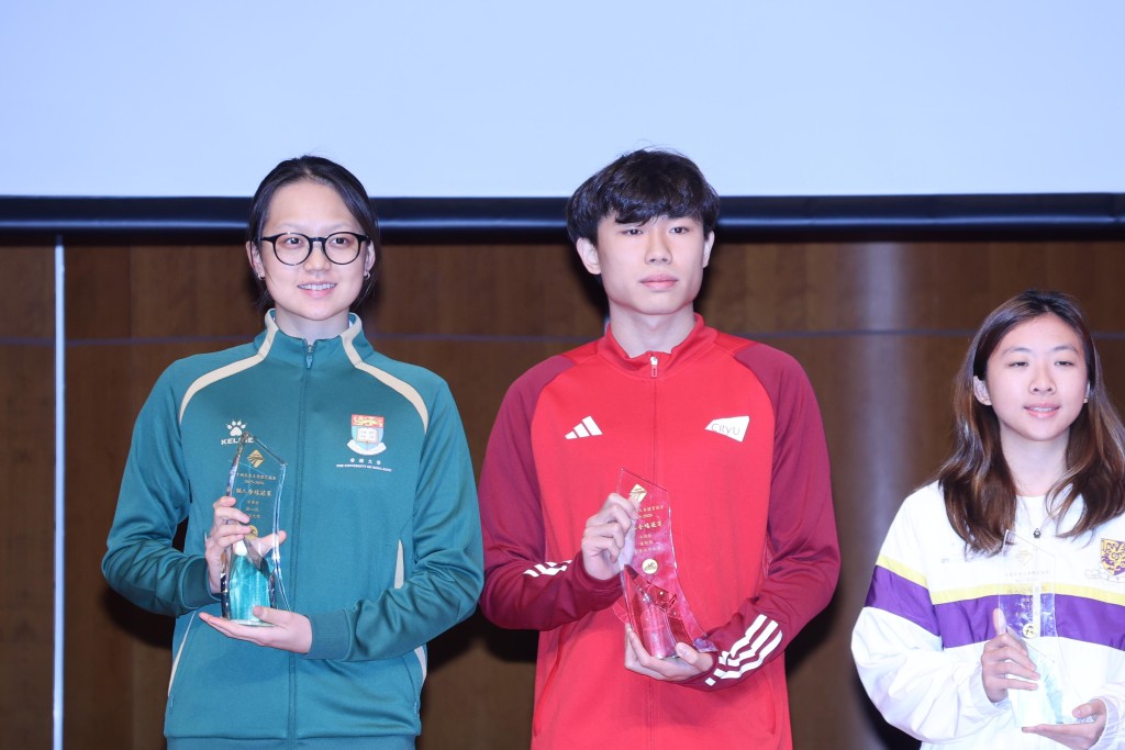 張心悅及張智傑同奪大專個人冠軍。徐嘉華攝