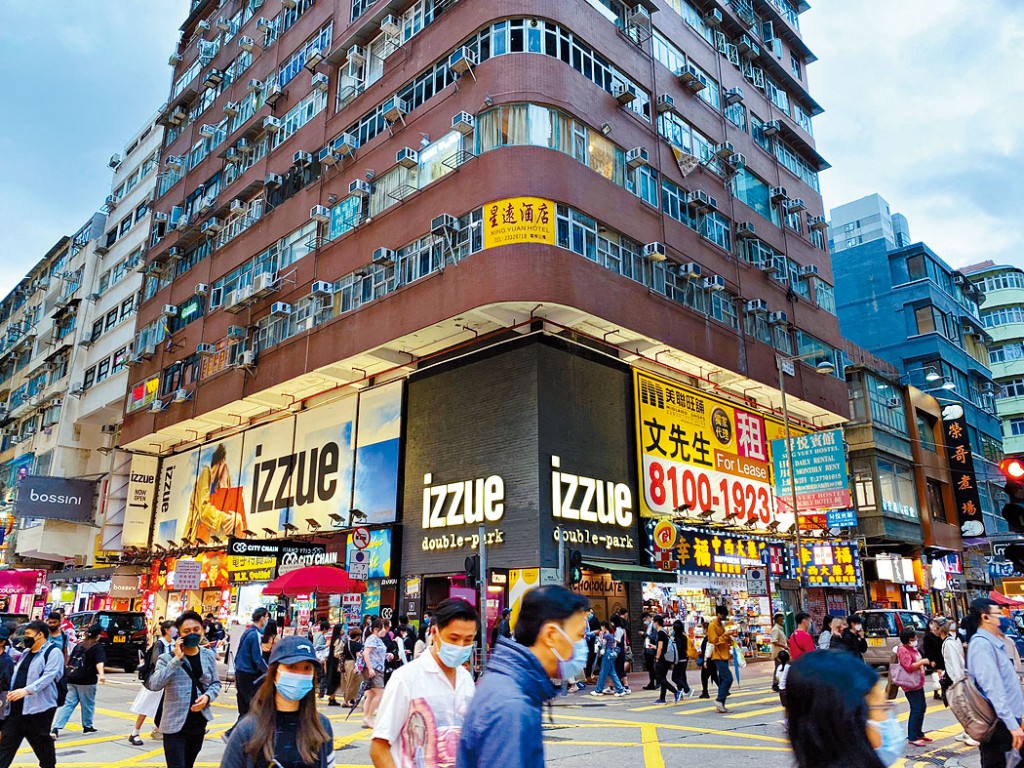 旺角西洋菜街遠景大廈地下26號至28號、1樓及2樓全層，意向月租100萬。