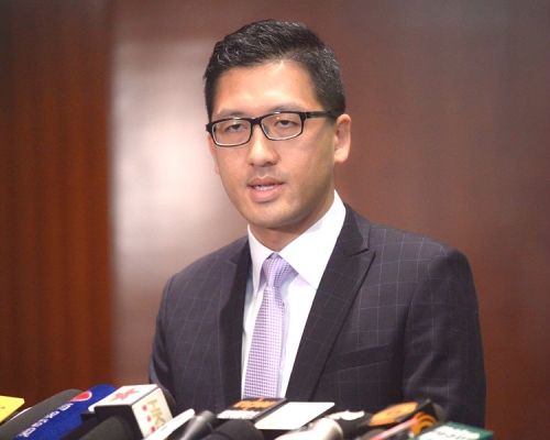 林卓廷強調港台兩地關係密切。資料圖片