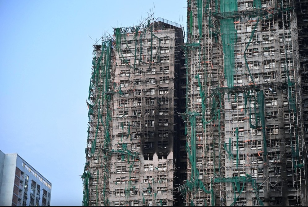 大埔宏福苑發生大火，大批居民家園被毀。資料圖片