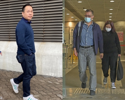 被告李林昌(左);被告陳俊成和陳曉彤(右)。資料圖片