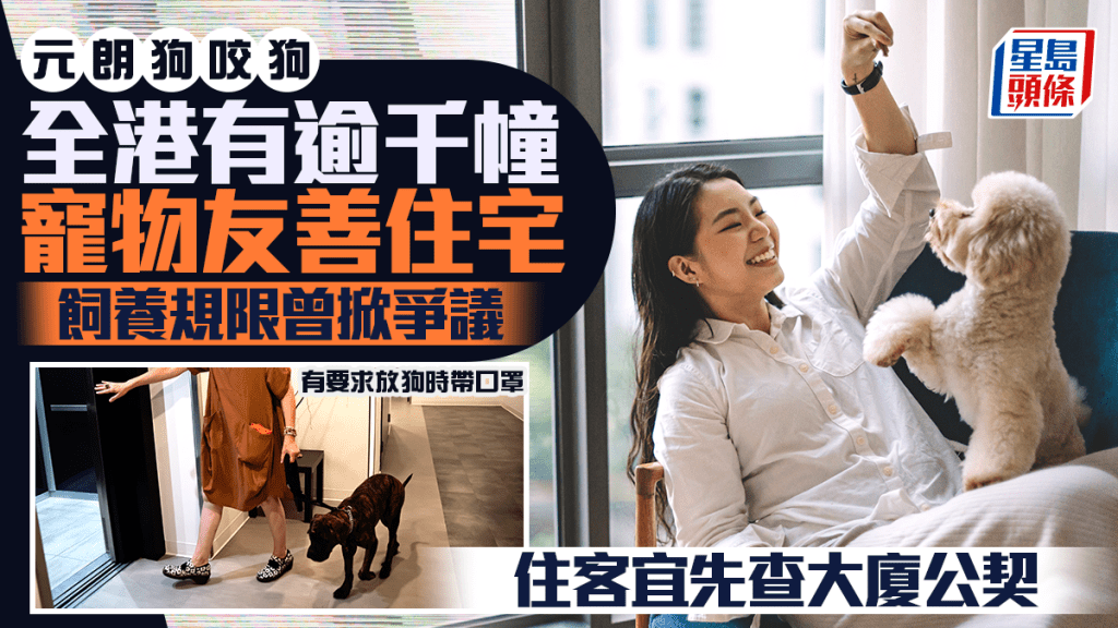 元朗狗咬狗｜全港有逾千幢寵物友善住宅 飼養規限曾掀爭議 住客宜先查大廈公契