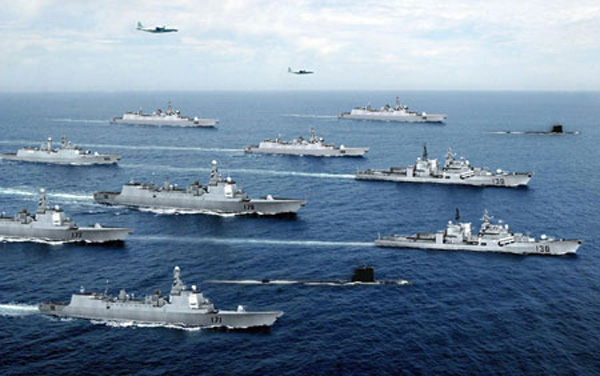 南海艦隊的戰力在三大艦隊中最強。