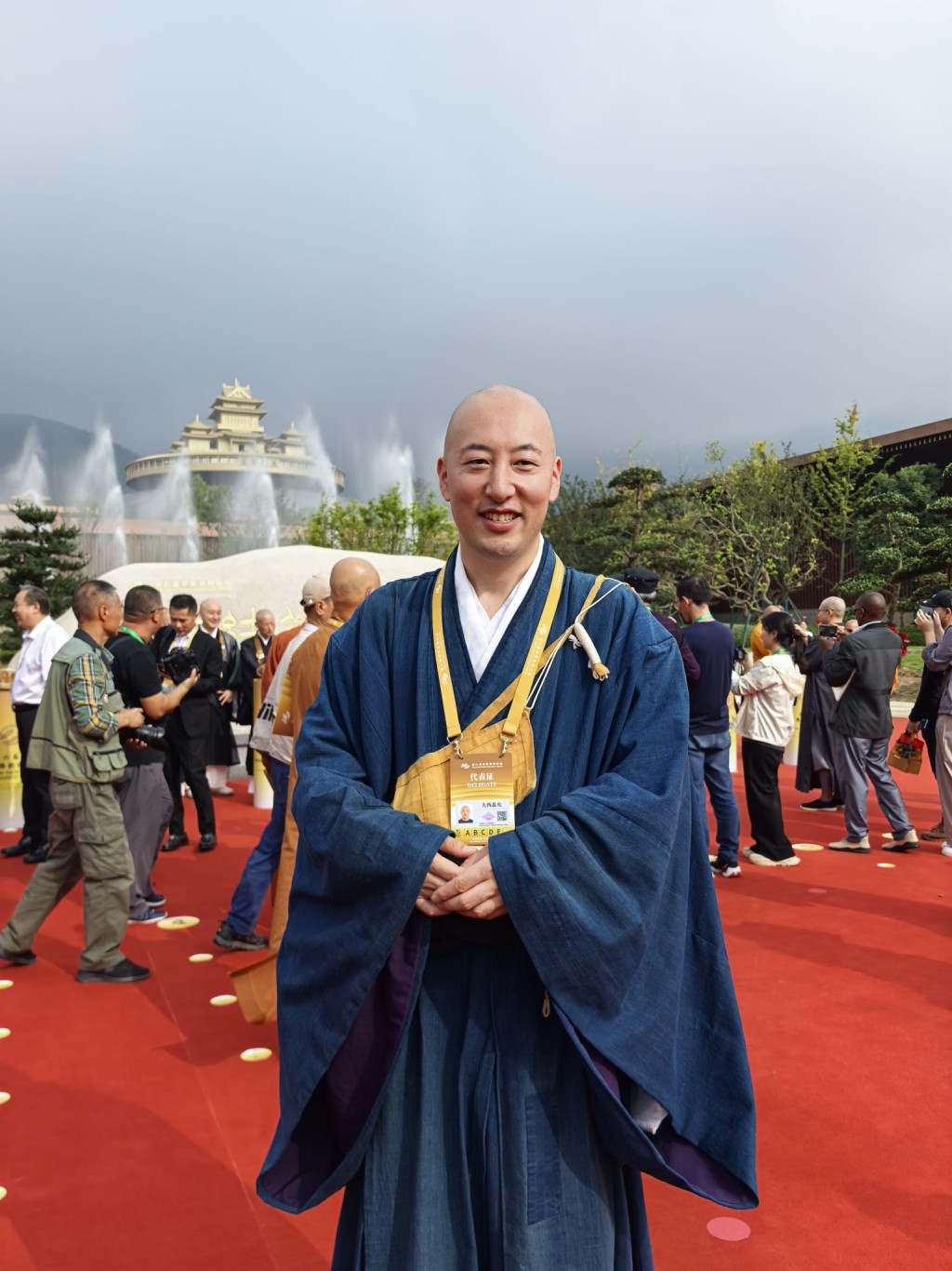 日本京都清水寺僧人大西晶允。张言天摄