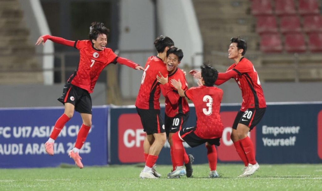 U17亞洲盃外圍賽，U16港隊以2:1贏敘利亞。 AFC官方圖片