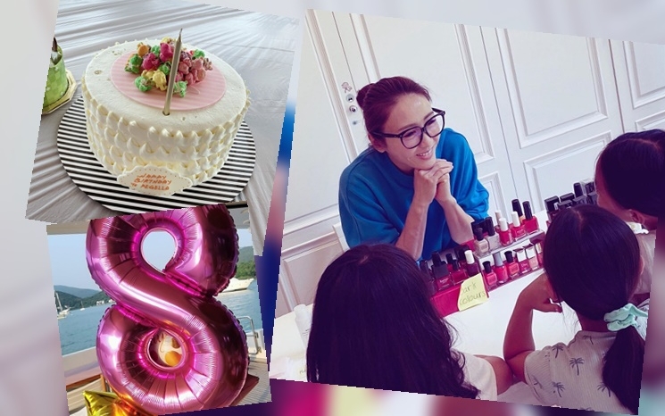 細女8歲生日,黎姿說特別享受女兒把我當作是朋友的感覺。