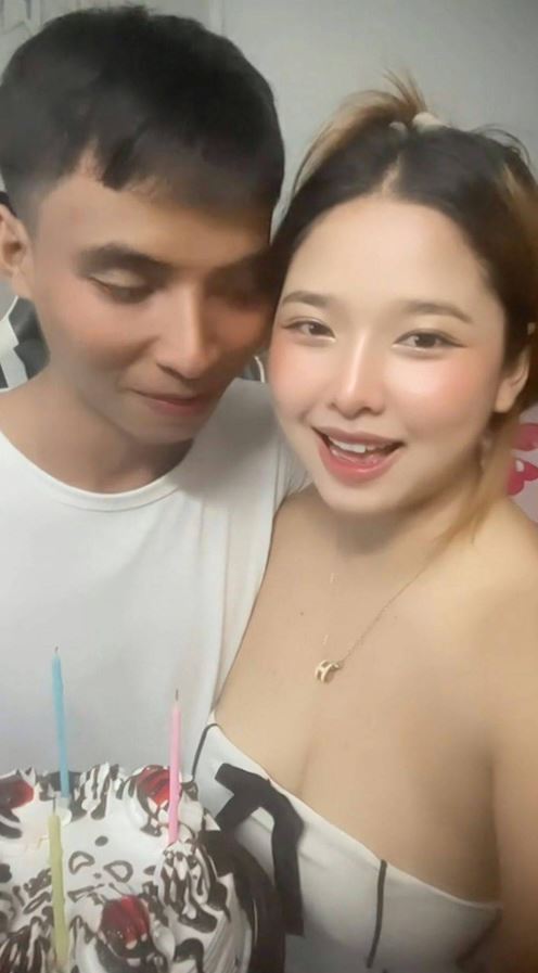 24岁泰国女子法与孪生兄弟同居，引起网上争议。TikTok@hoylaa44