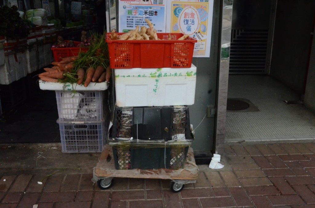 香港仔蔬果店女東主揮刀被警員制服。