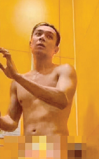 ■柏豪五年前曾自爆在更衣室被偷拍，未知是否就是今次流出的沖涼照。
