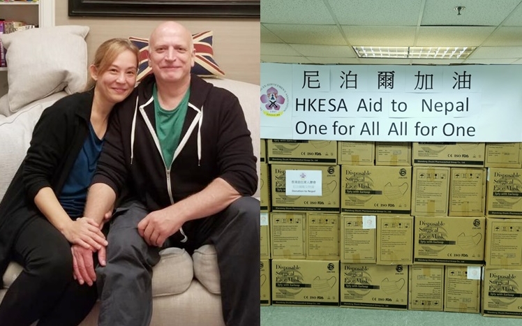 翁靜晶和何猷彪在港合共籌得逾530萬港元。