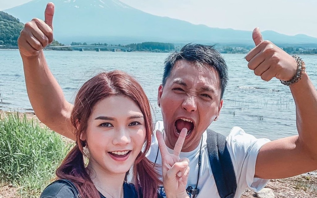 沙律與男友林耀聲飛往日本慶祝拍拖三周年。　張沛樂IG圖片