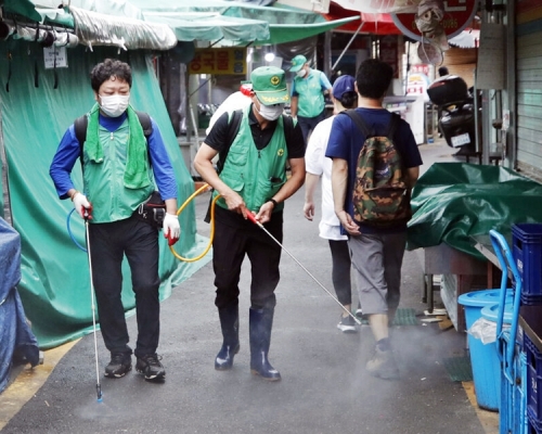 南韓過去一日新增119宗確診,連續5天保持單日200宗以下。AP圖片