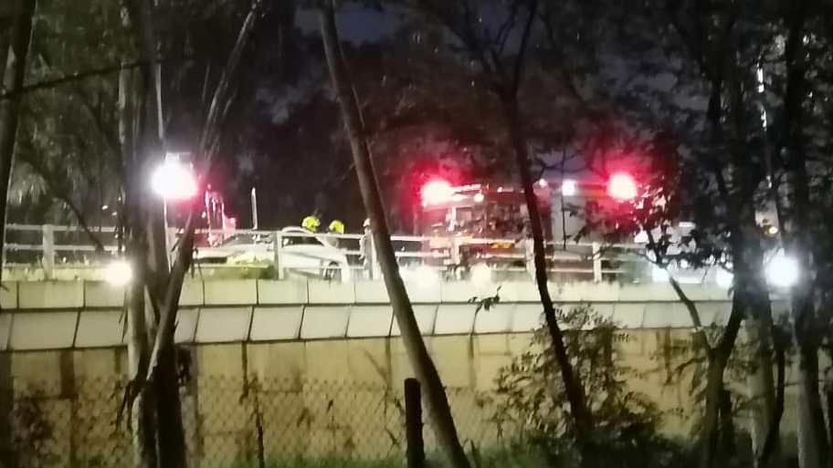 意外涉及7部私家車連環相撞。FB：車cam L（香港群組） 