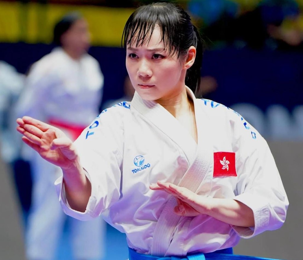 劉慕裳為港隊取得今屆唯一一面金牌。WKF FB圖 劉慕裳為港隊取得今屆唯一一面金牌。WKF FB圖