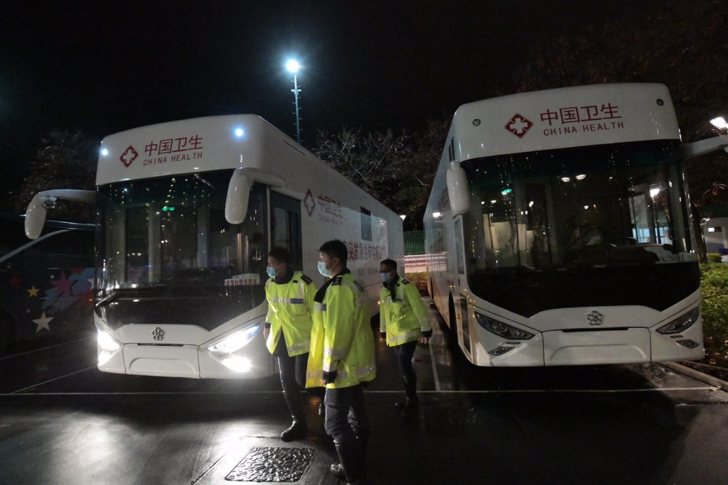 檢測車抵達香港。