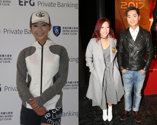 何雁诗仲弹男友打波有姿势没实际。