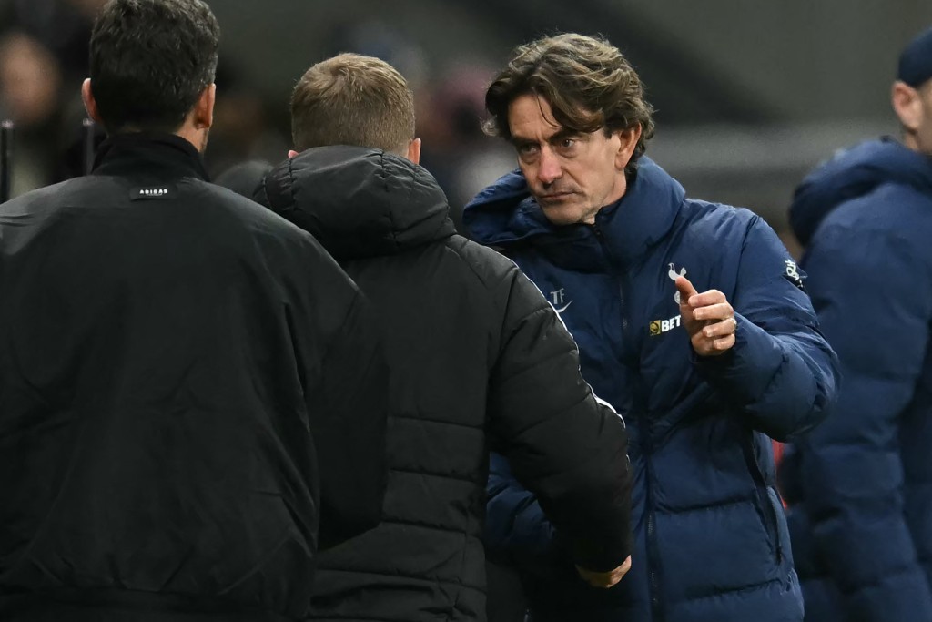 湯馬士法蘭克滿意球隊今場表現。法新社