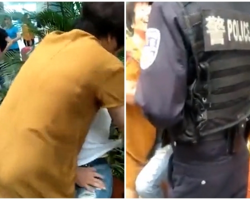 警察到場仍無法平息外母怒火。影片截圖