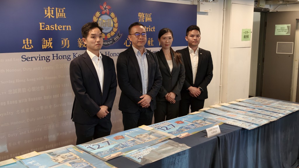 警方拘捕3名本地男子,分別涉嫌干犯3宗「刑事毀壞」案件。黃文威攝 警方拘捕3名本地男子,分別涉嫌干犯3宗「刑事毀壞」案件。黃文威攝