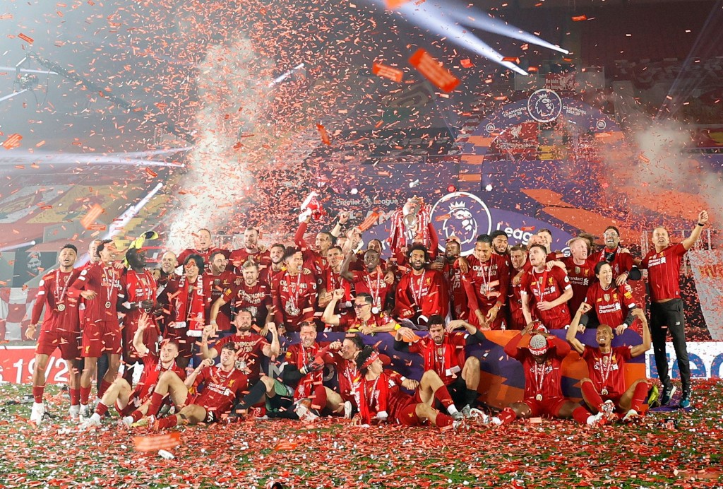 利物浦在2019至20球季赢得英超锦标。Reuters