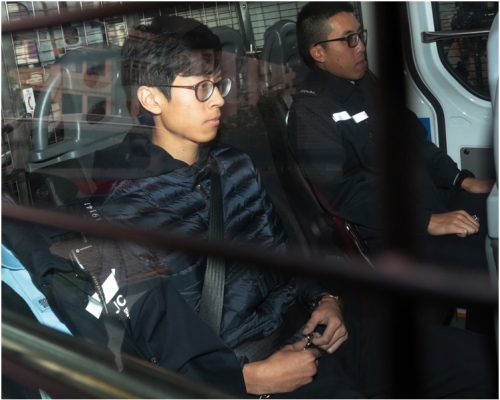 黃台仰涉參與旺角暴亂被控暴動罪，之前曾經提堂。資料圖片