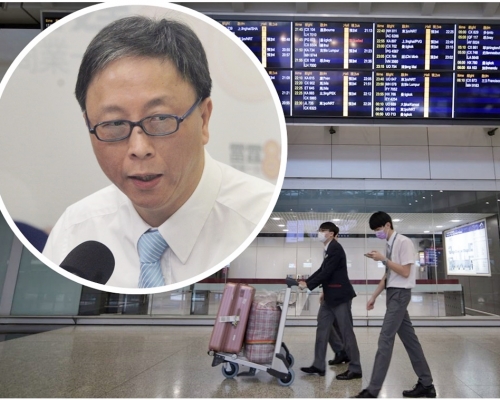 何栢良（小圖）指若英國變種病毒滲入社區，會令香港應付不來。資料圖片
