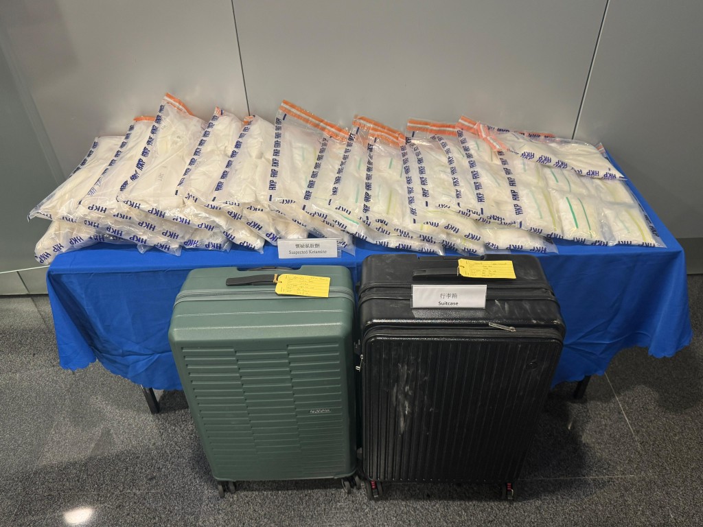 行動期間，警檢獲338公斤不同種類的懷疑毒品，總市值約1.7億元。警方提供
