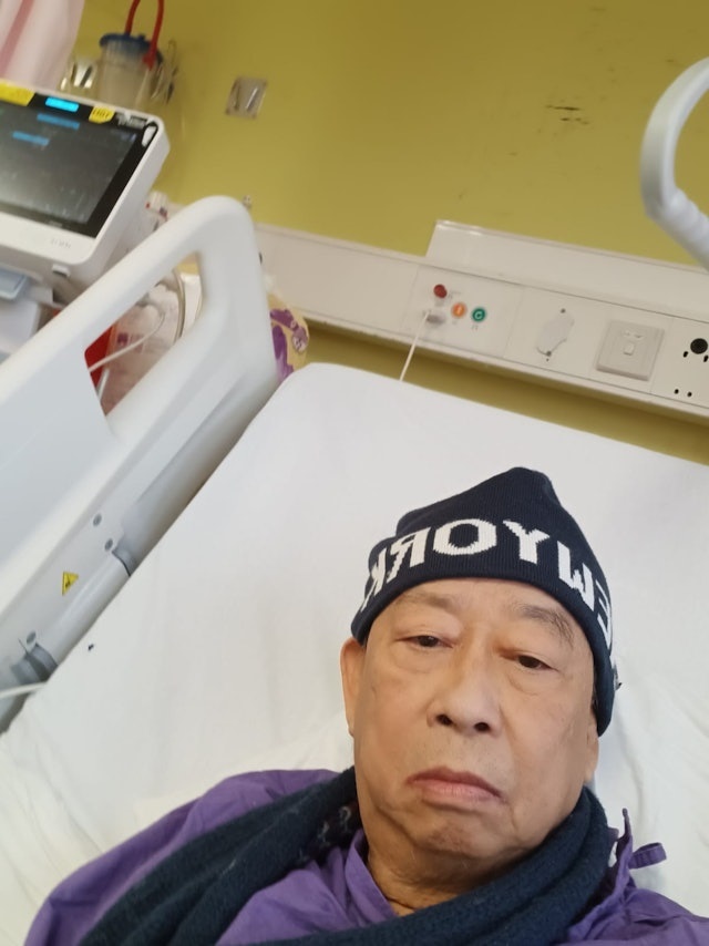 黎彼得早前因為肺部出事而被送入ICU。 黎彼得早前因為肺部出事而被送入ICU。