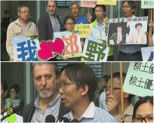 環保觸覺義務總幹事譚凱邦(圖下)認為,政府不應將環保與基層住屋需要對立。