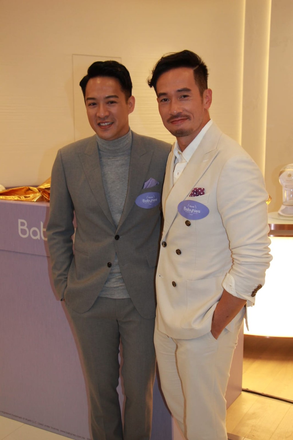 Jason和陳豪出席嬰兒食品活動。