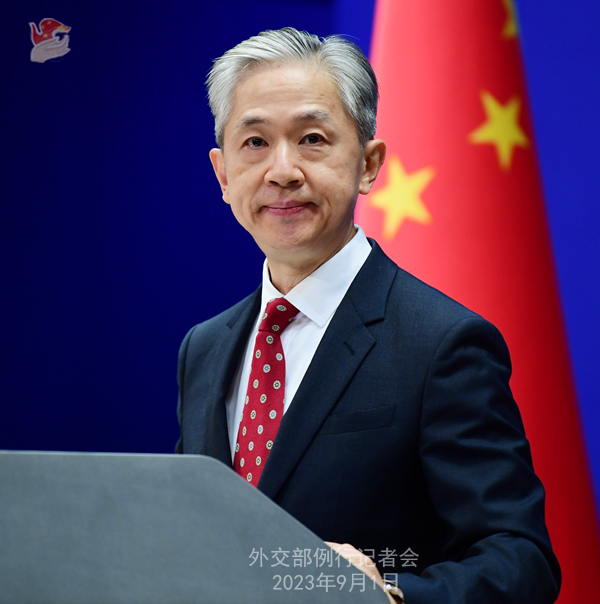 外交部發言人汪文斌呼籲，不要刺激地區軍備競賽。