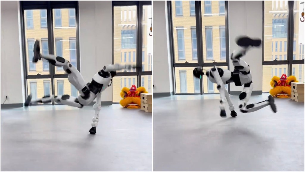 北京人形機械人「具身天工3.0」流暢表演湯馬斯回旋。