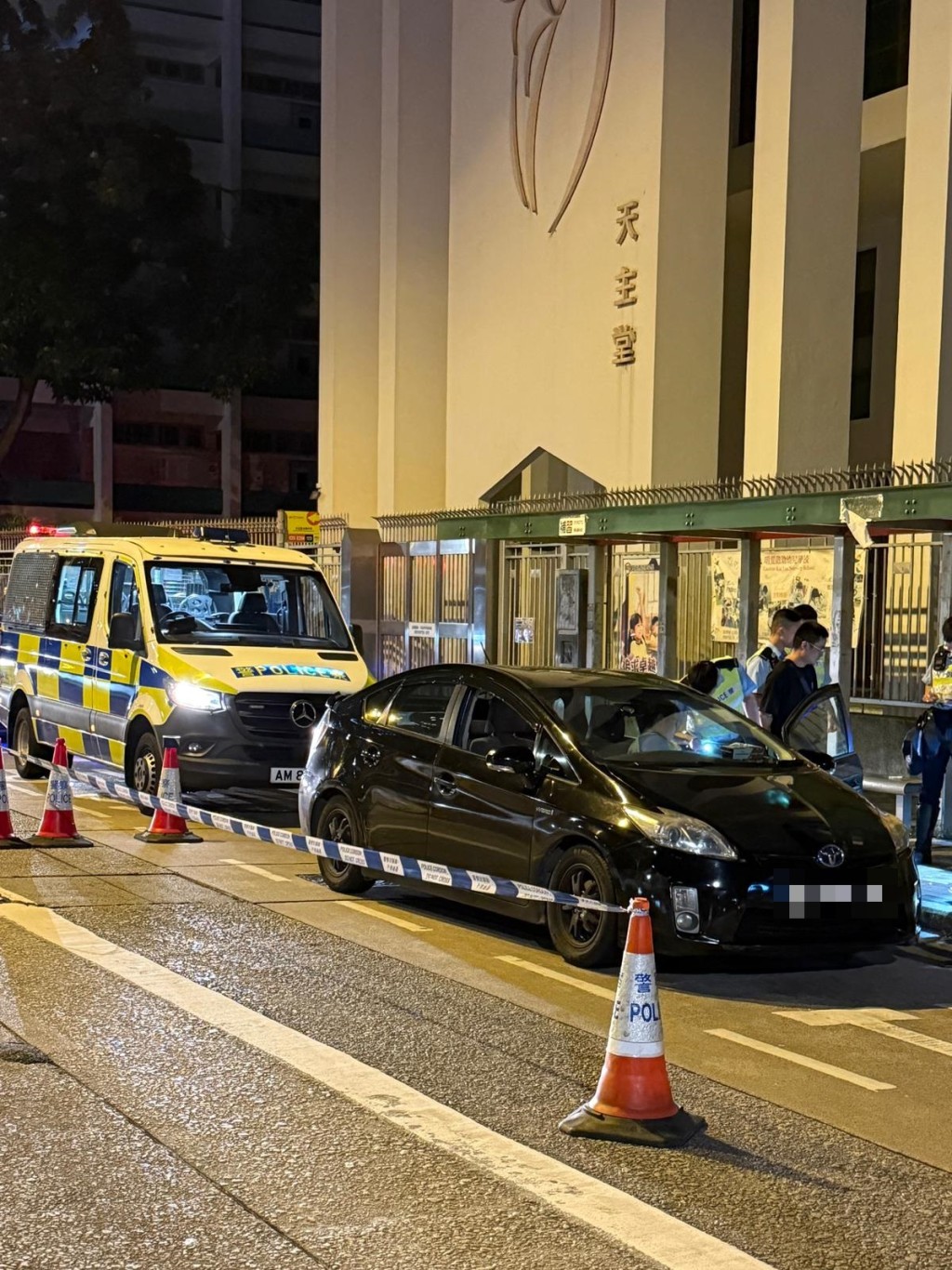 警方截獲可疑車。