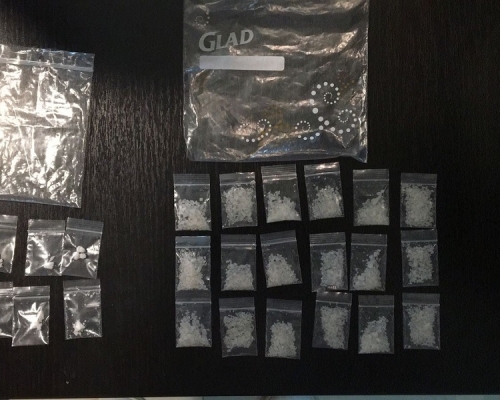 警方搜獲的部份毒品(警方圖片)