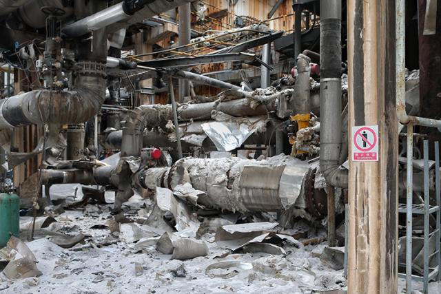 工厂内，爆炸发生的核心位置。网图