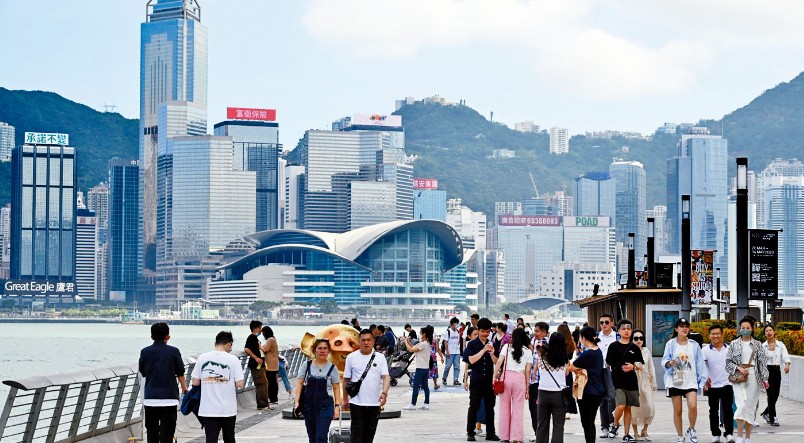 復活清明長假，有57萬旅客入境填補消費缺口。資料圖片