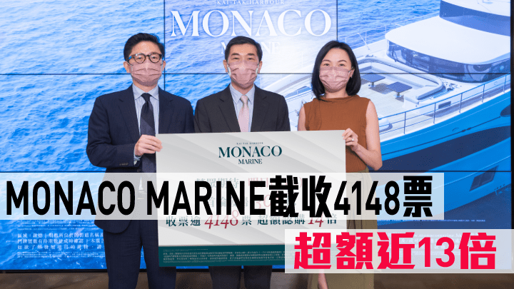 MONACO MARINE截收4148票,超額近13倍。