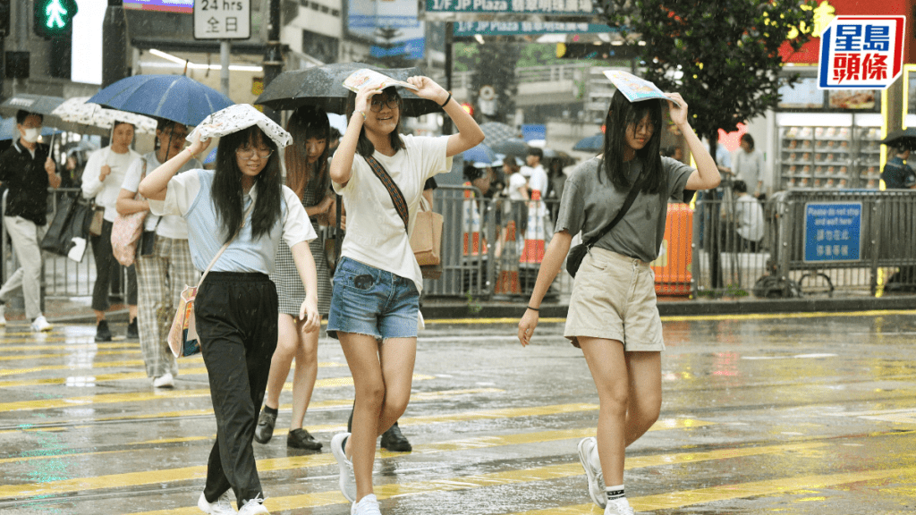 黃雨暴雨警告現正生效。資料圖片