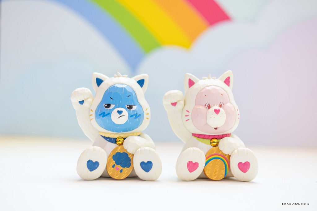 限量發售！18厘米Care  Bears福部屋招財貓 各$880（圖片來源：The One）