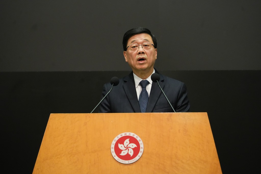 特首李家超。（吳艷玲攝）