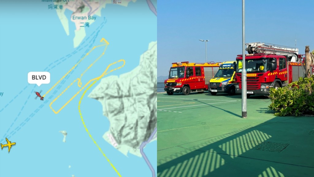 蛇口观光船疑有人屯门后海湾堕海 香港直升机及救援船出动搜索