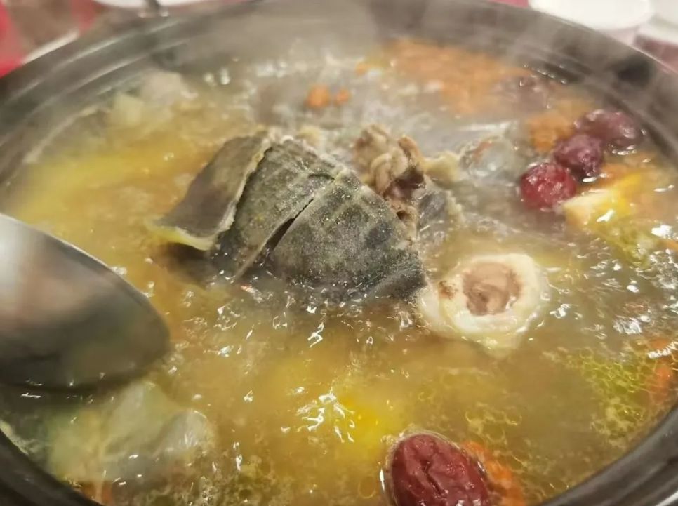 濠軒閣特色生蠔火鍋雞煲，湯底清甜。