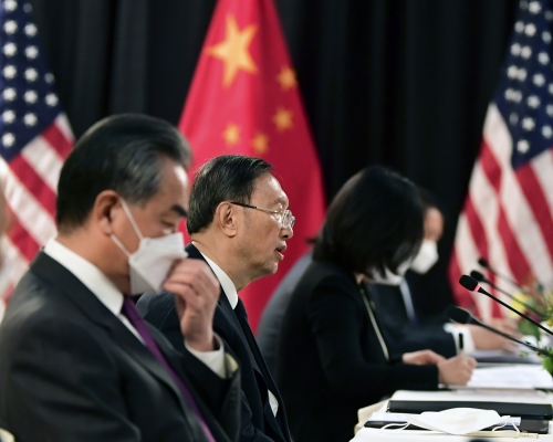 中美高層戰略對話第二場會議結束，翌日再續。AP圖片