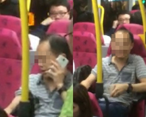 男乘客攜X光片一人霸兩位拒讓座。影片截圖