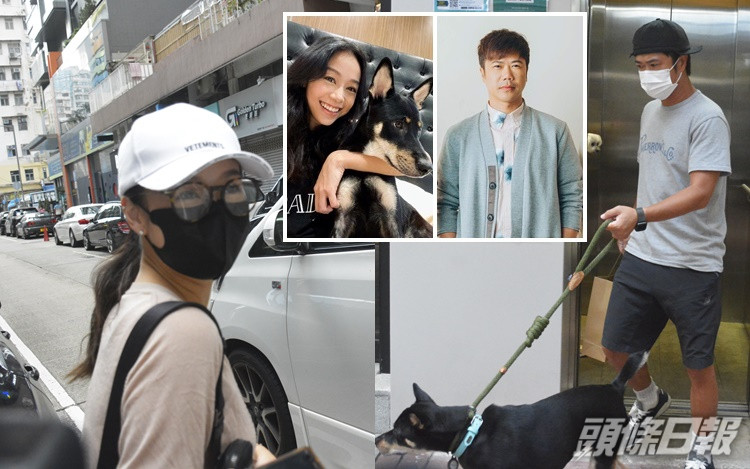 心穎和泥鯭日前被爆約家姐「三人行」去狗cafe。
