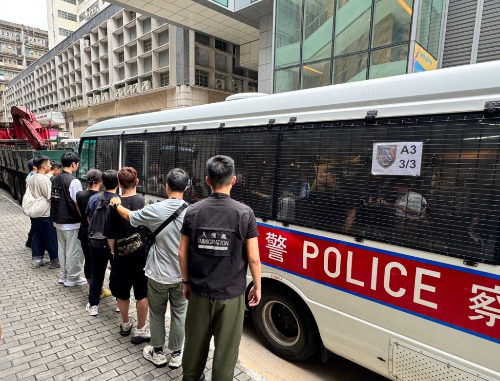 行動中共拘捕39人。警方圖片 行動中共拘捕39人。警方圖片