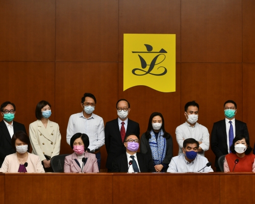 建制派昨日开大会，商讨未来一年在议会工作与路向。资料图片